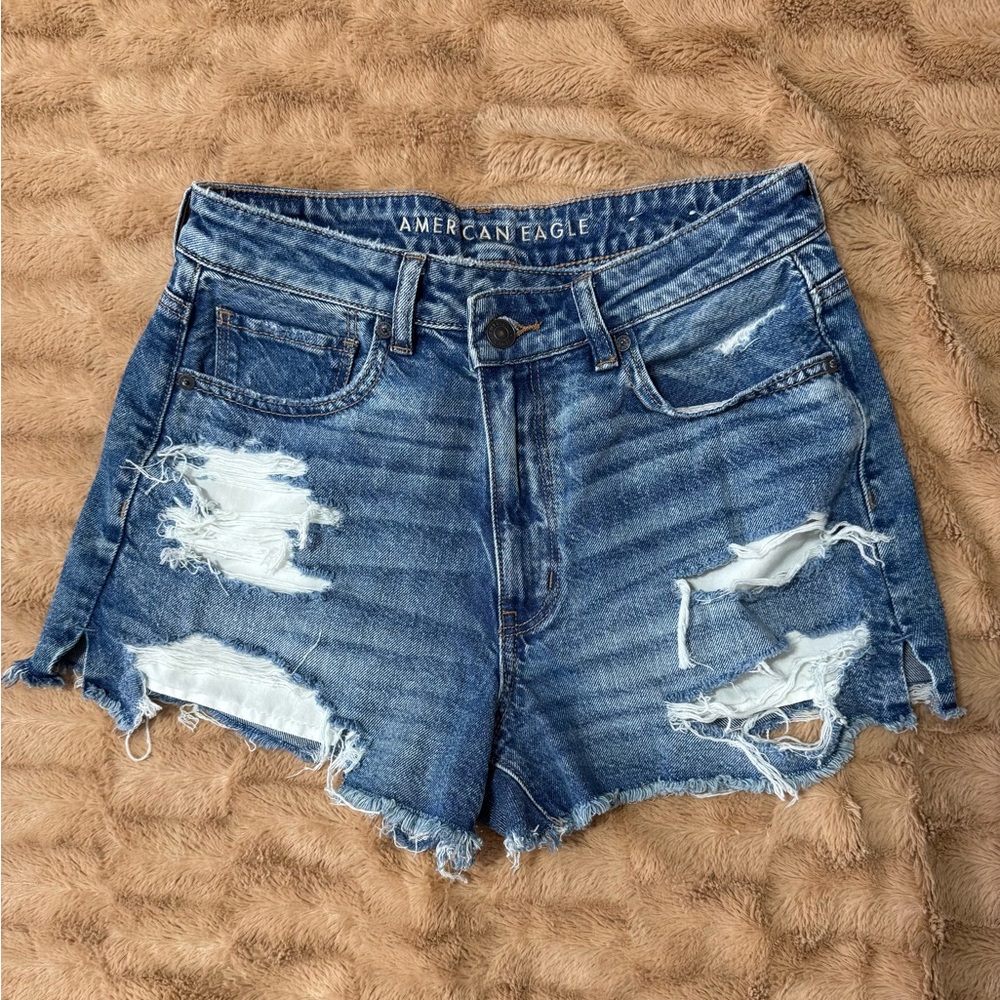 SOLD✅ American Eagle Outfitters Blue Distressed Jean Shorts